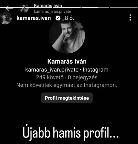 KAmarás Iván hamis profil