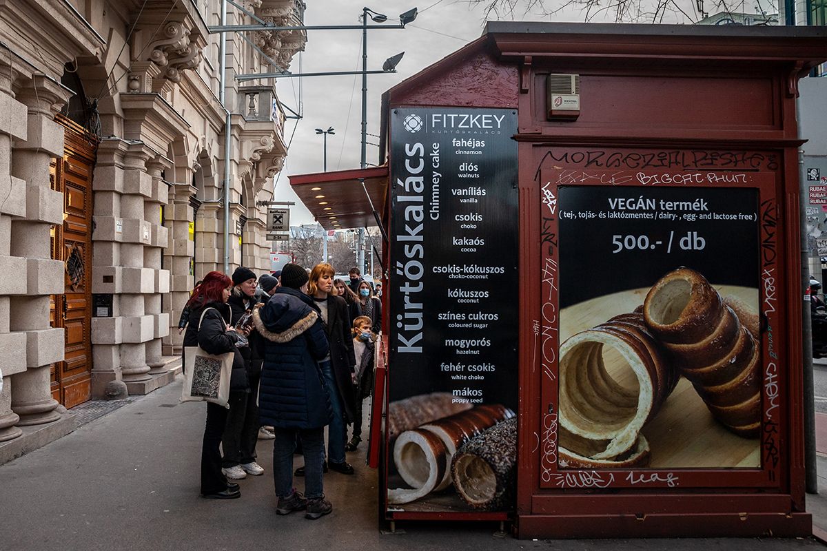 Budapest,,Hungary,-,February,27,,2022:,People,Queuing,To,Buy