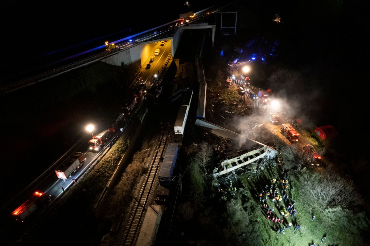 összeütközött két vonat Görögországban