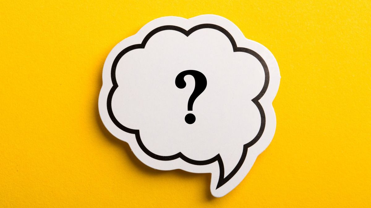 Question,Mark,Speech,Bubble,Isolated,On,Yellow,Background.