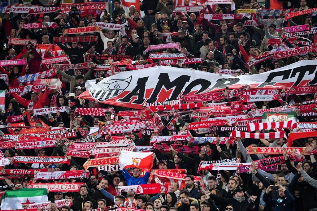 Sevilla-szurkolók négy éve Rómában - de a Lazio elleni El-meccsen