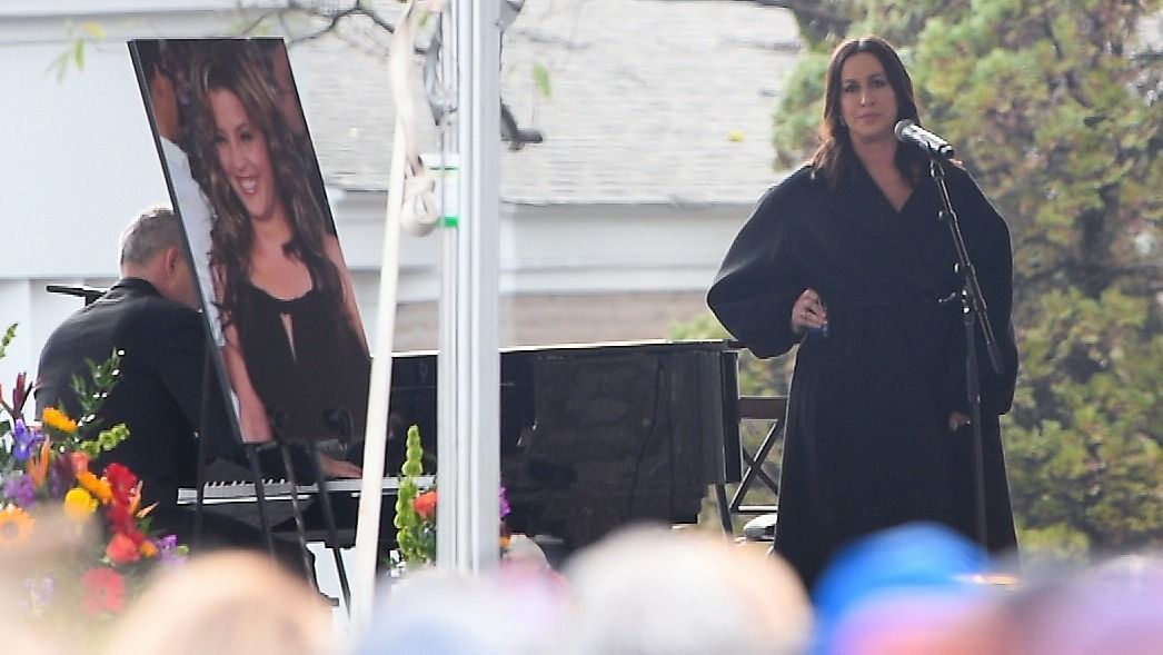 Crowds Gather for a Public Service For Lisa Marie Presley at Graceland in Memphis Tennessee