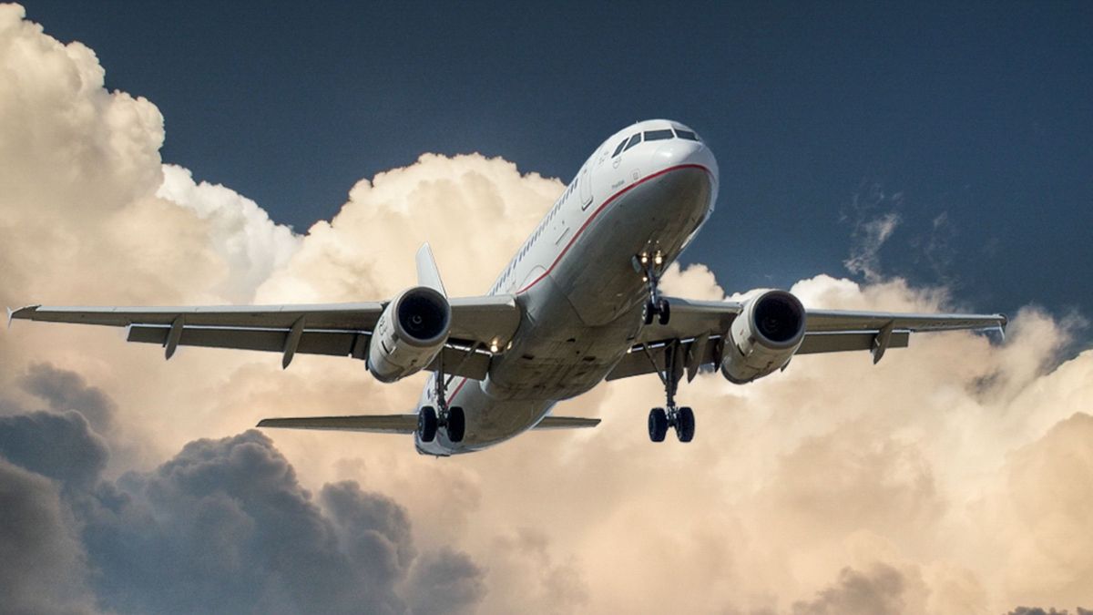 repülőgép repülő utasszállító járat utazás sablon illusztráció 