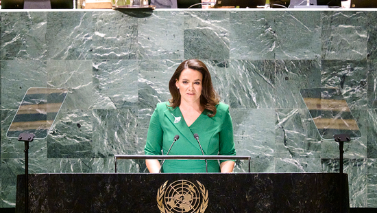 Novák Katalin fontos dologról beszélt New Yorkban