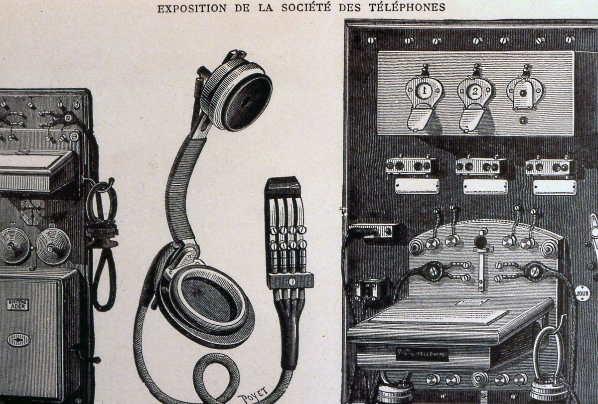 Ader Telephone with Berthon-Ader Magneto Receiver