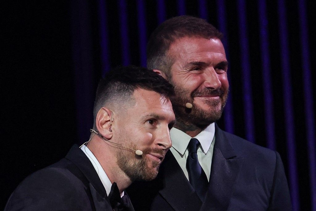 Beckham (jobbra) büszke lehet Messi átcsábítására