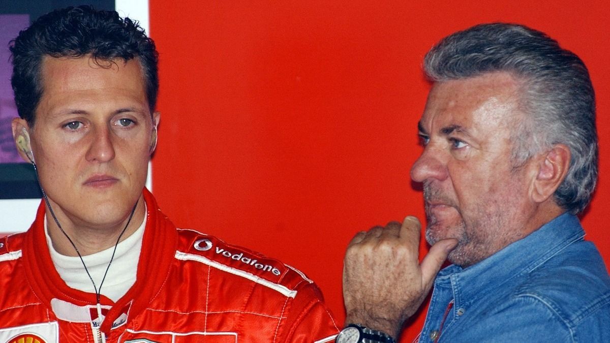 Michael Schumacher és Willi Weber (jobbra): 1988-tól 2010-ig dolgoztak együtt