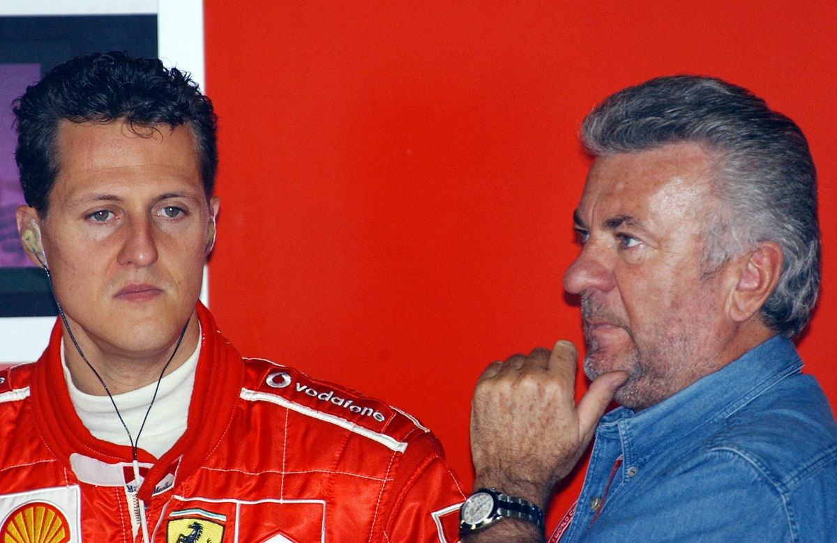 Michael Schumacher és Willi Weber (jobbra): 1988-tól 2010-ig dolgoztak együtt