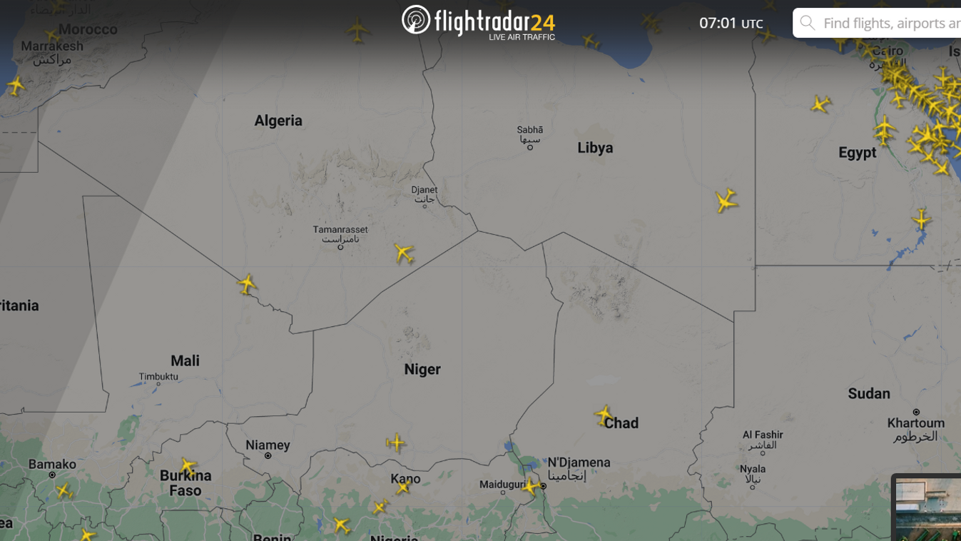 Magyar felségjelű repülőgép landolt Nigerben, a kora reggeli órákban