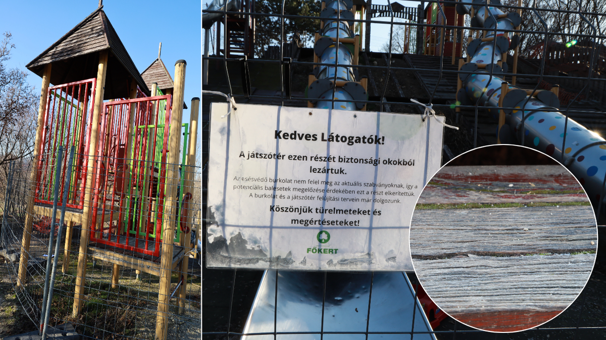 Hagyták teljesen lepusztulni Óbuda egyik játszóterét, le kellett zárni