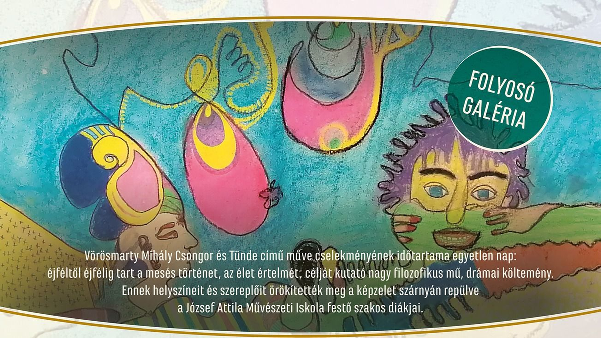 Tündérkert - diákok festették meg Csongor és Tünde történetét