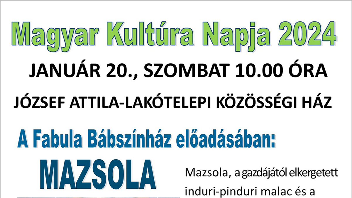 Mazsola - a Fabula Színház előadása