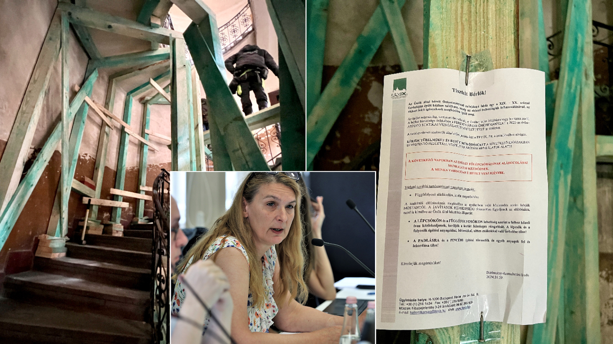 Ferencvárosi pénzpocsékolás: Százmilliókat költenek a romos házak aládúcolására ahelyett, hogy felújítanák