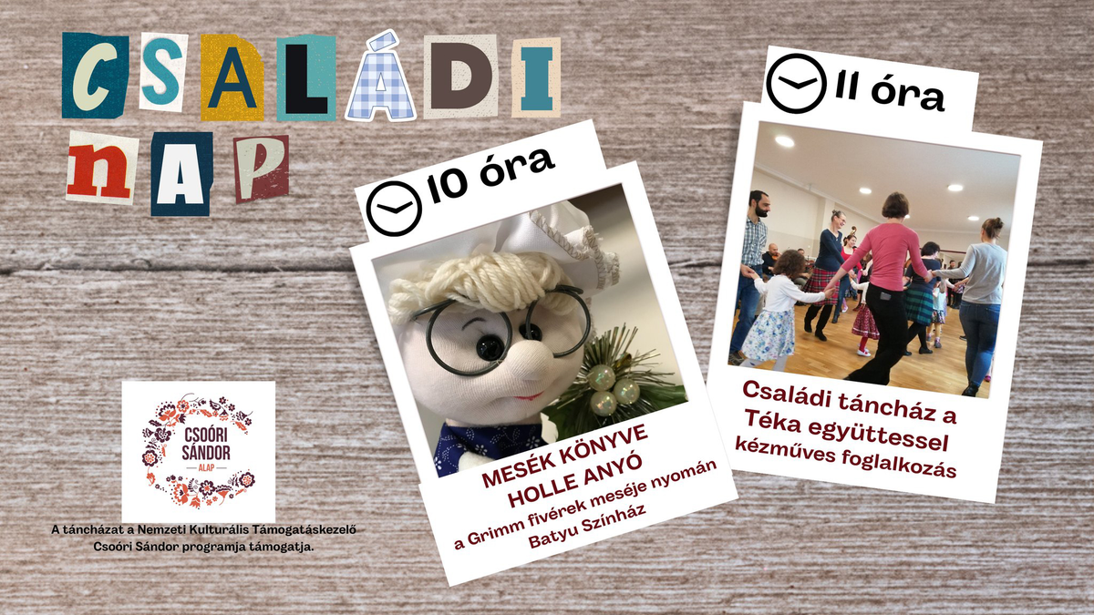 Családi nap színészekkel és táncházzal
