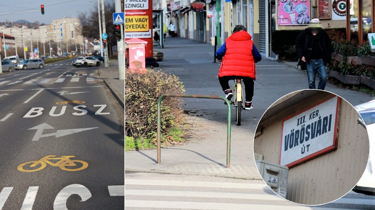 Életveszély: buszok közé terelik a biciklistákat