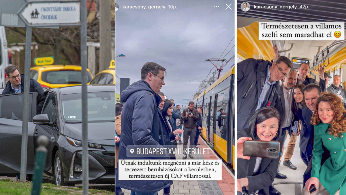 Karácsony Gergely megint lebukott: két autózás között villamosozott pár percet