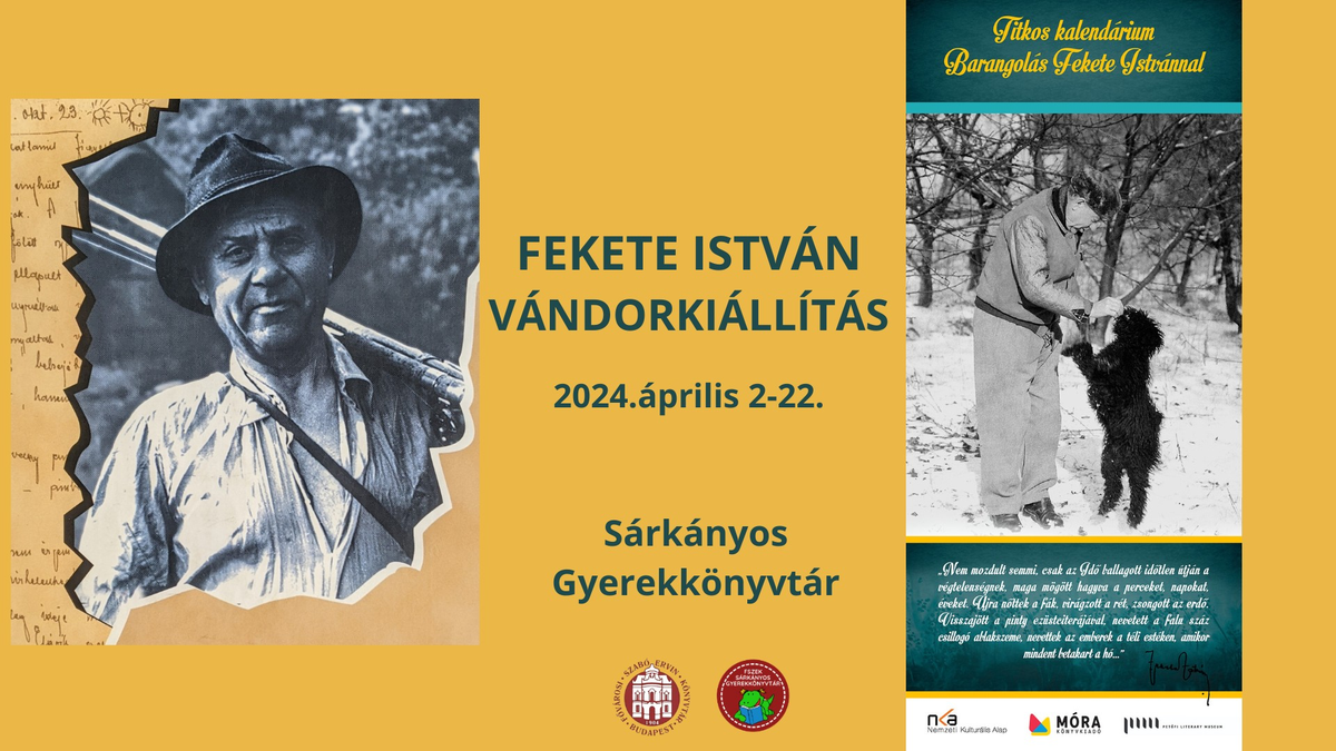 Fekete István vándorkiállítás a Sárkányos Gyerekkönyvtárban