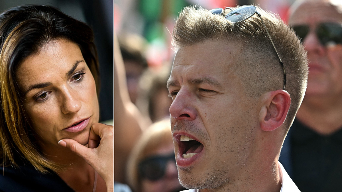Magyar Péter balhé közben azzal vádolt egy rendőrt, hogy az lefeküdt a feleségével, Varga Judittal