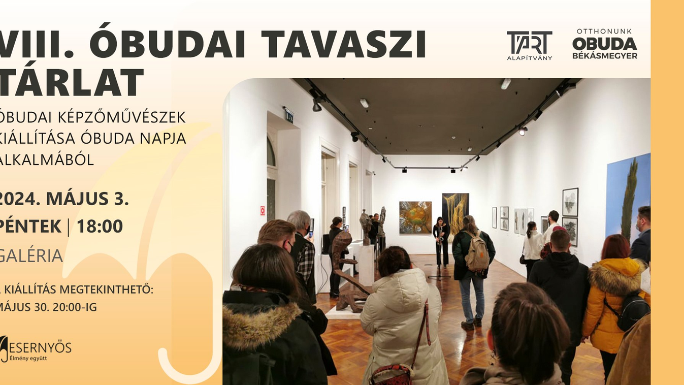 Óbudai Tavaszi Tárlat: helyi képzőművészek kiállítása Óbuda napja alkalmából