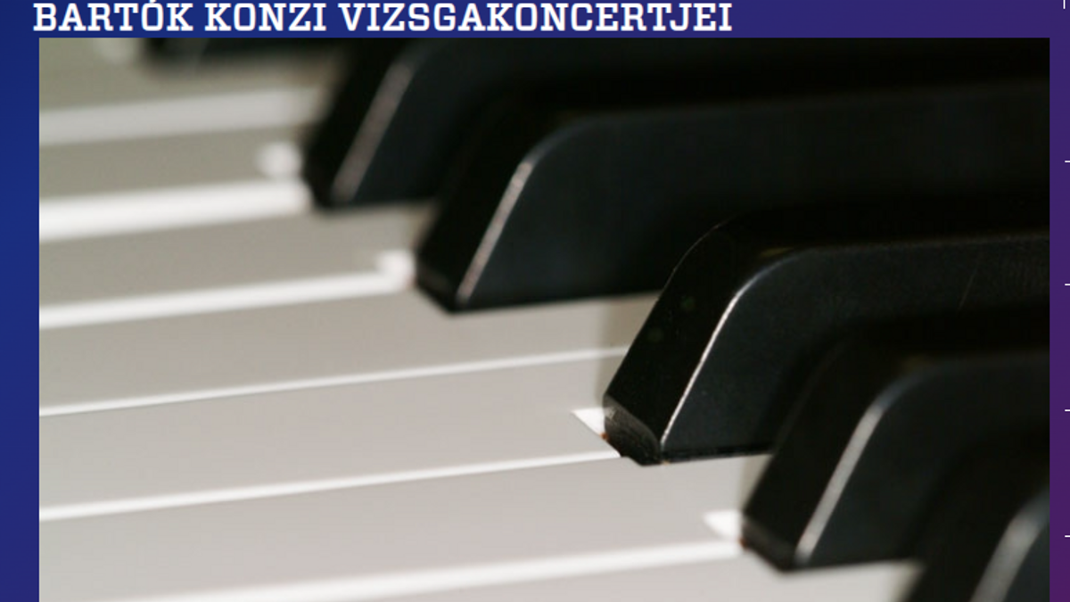 Vizsgakoncerteznek a Bartók konzi végzősei