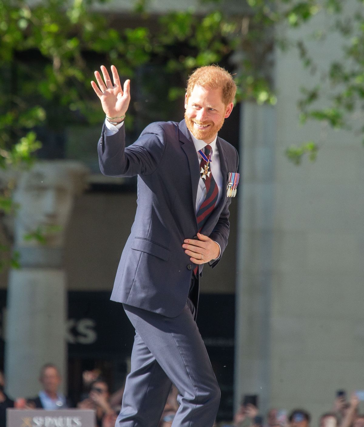 Prince Harry arrives at Invictus Games 10th Anniversary Service in London