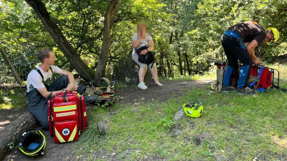 „Egy életre elegem lett” – Hegyimentők hoztak le egy sérült nőt a Börzsönyből