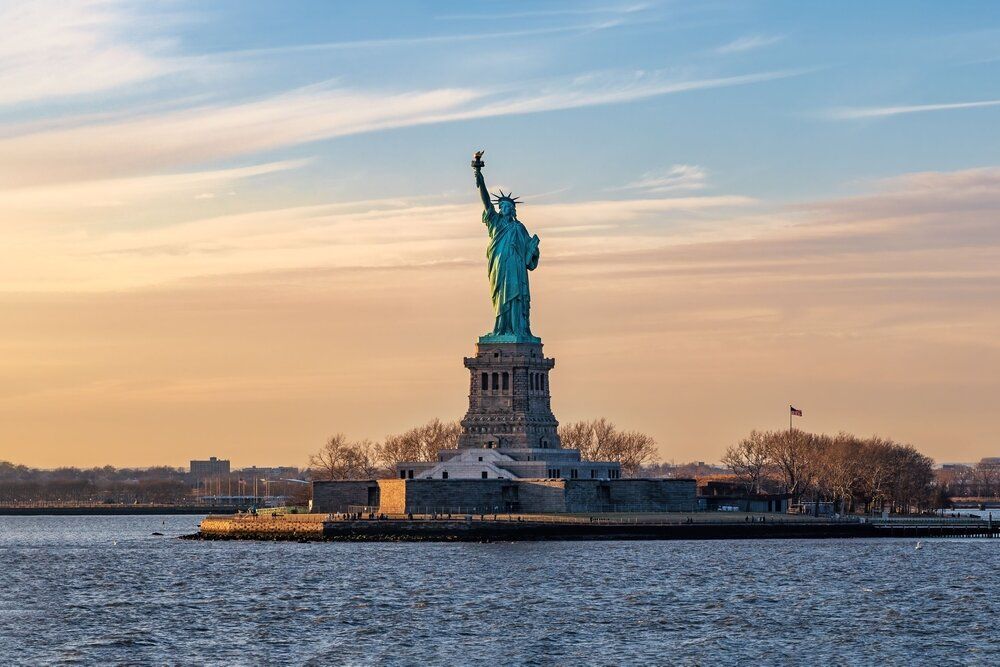 A,Breathtaking,Image,Of,The,Iconic,Statue,Of,Liberty,In szabadság szobor new york amerika