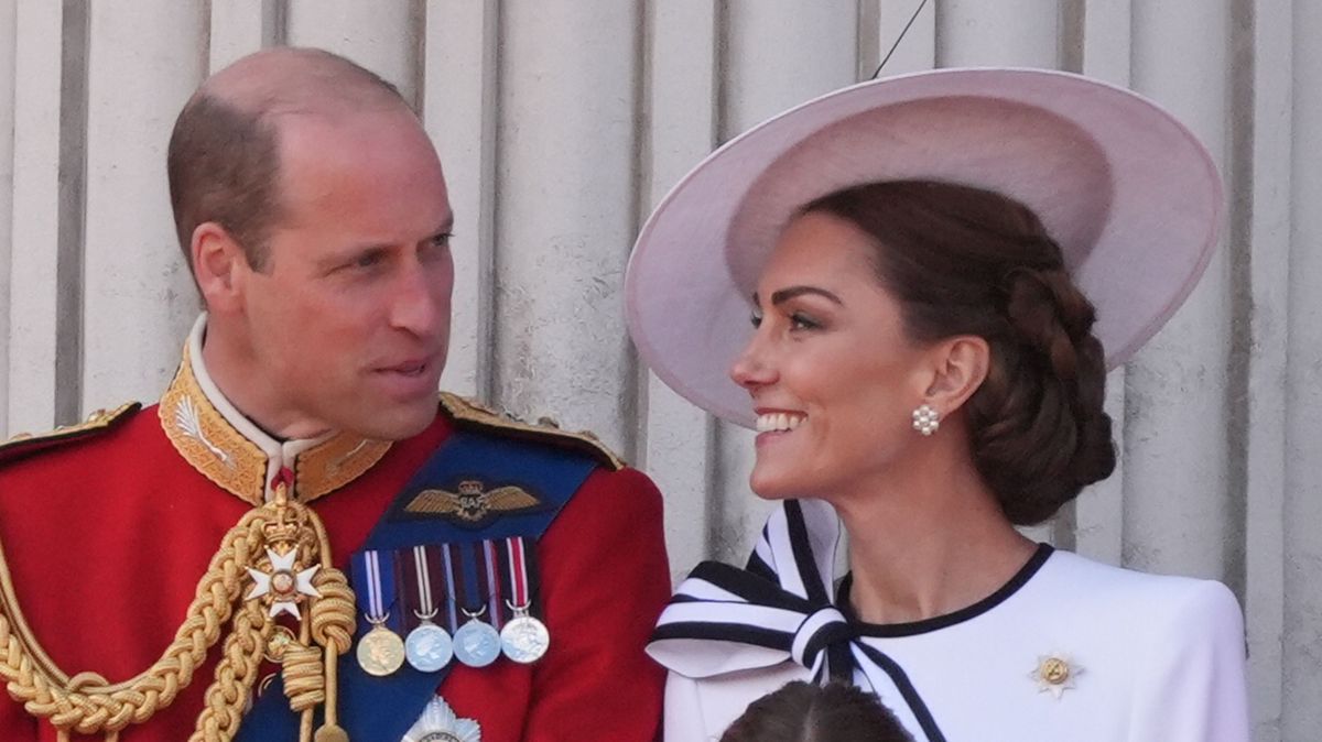 Kate Middleton appears on balcony alongside royal family during Trooping the Colour parade in first appearance since cancer announcement