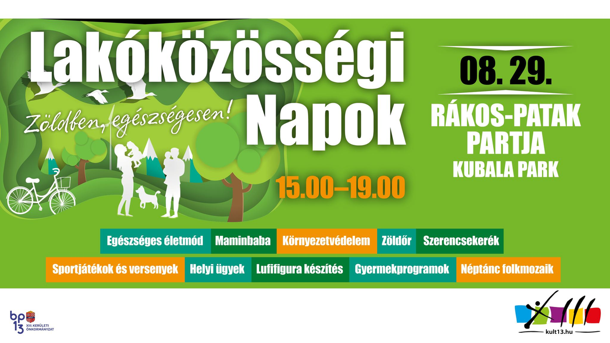 Lakóközösségi napok - „Zöldben, egészségesen!”