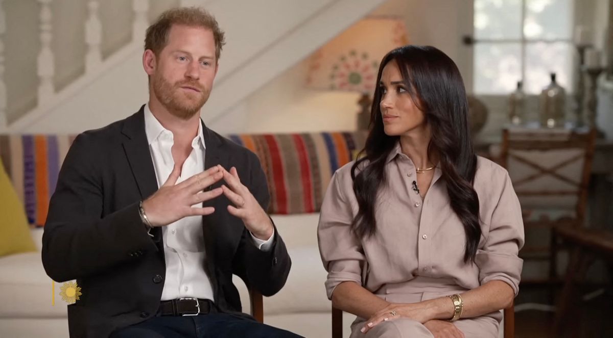 Le prince Harry, duc de Sussex et Meghan Markle, duchesse de Sussex, évoquent leur nouvelle initiative visant à soutenir les familles victimes de harcèlement en ligne dans l'émission "Sunday Morning"