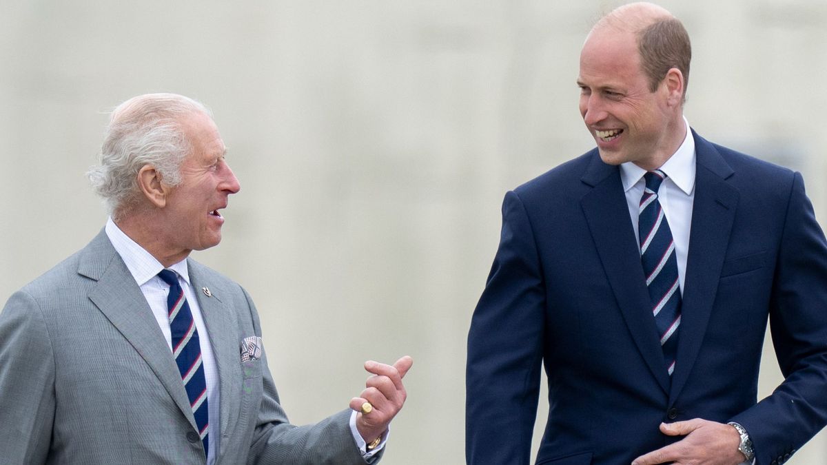 King Charles III  and Prince William Visit Army Flying Museum in Middle Wallop