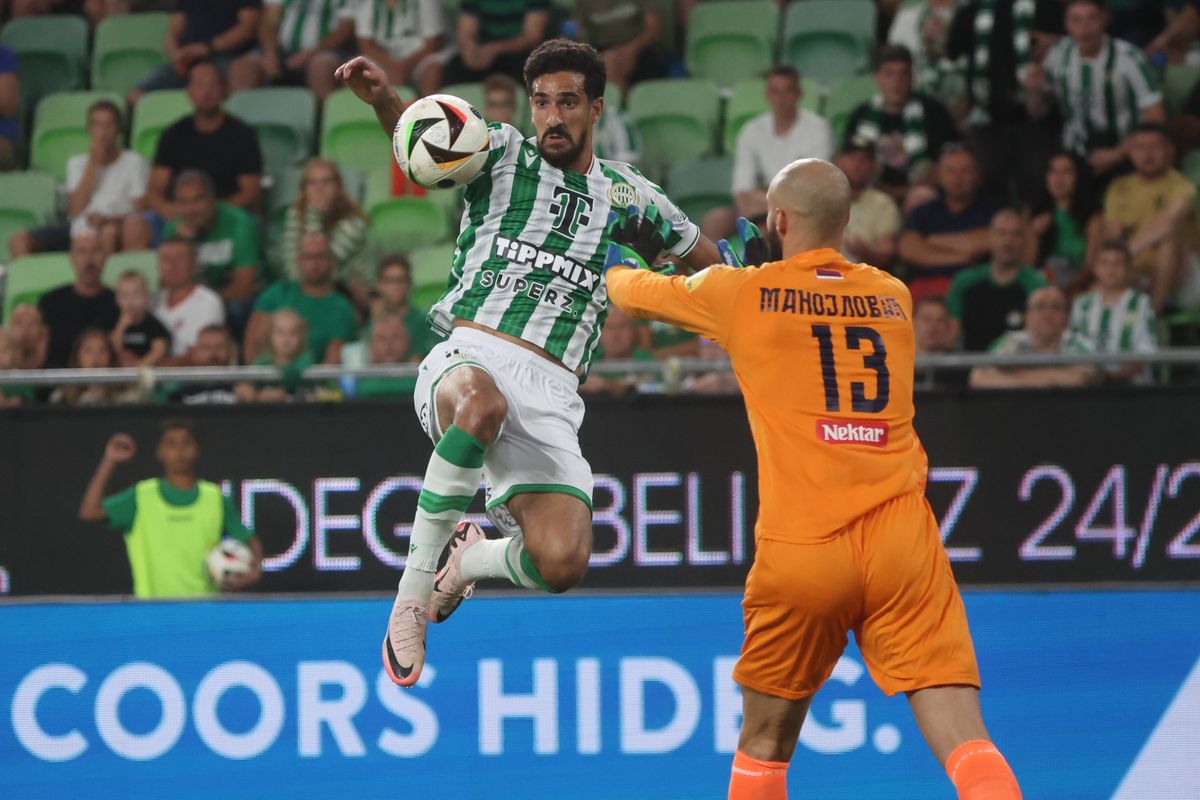 Ben Romdan (szemben) a bosnyák Borac Banja Luka elleni 0-0-s Európa-liga-selejtező meccsen