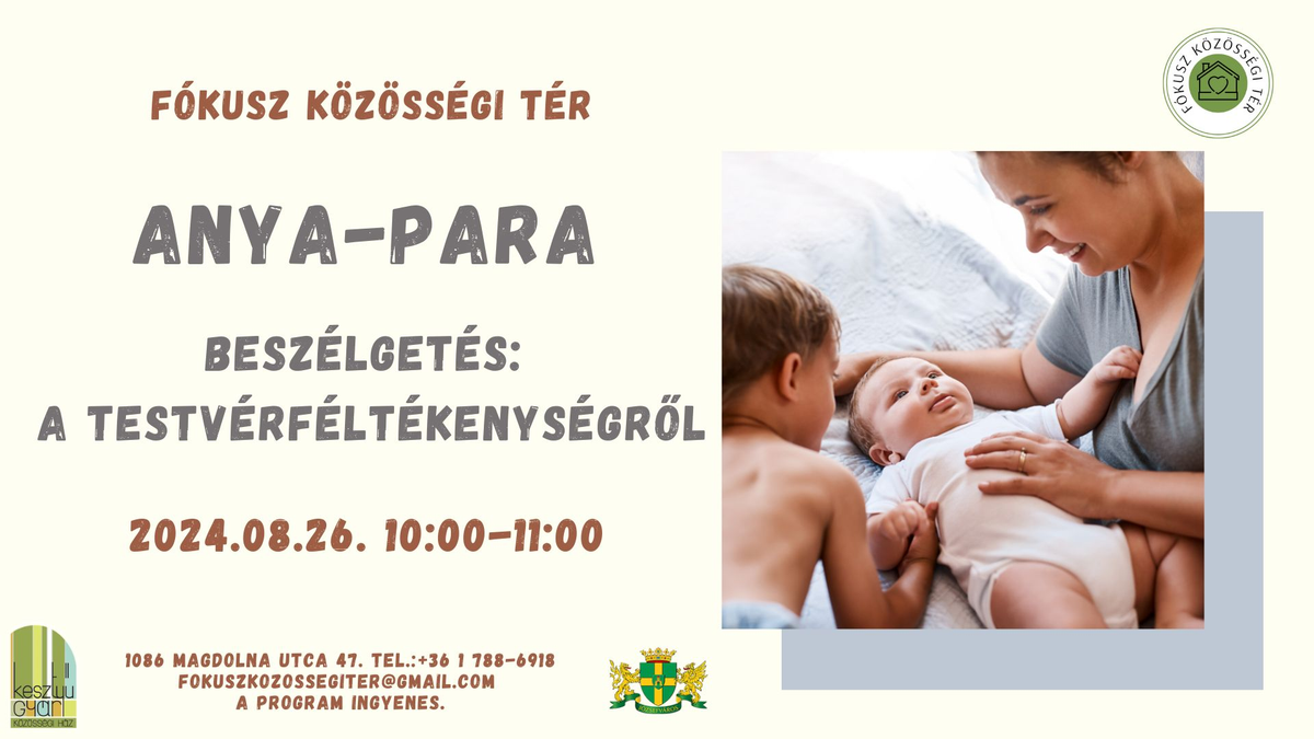 Anya-para beszélgetés a testvérféltékenységről