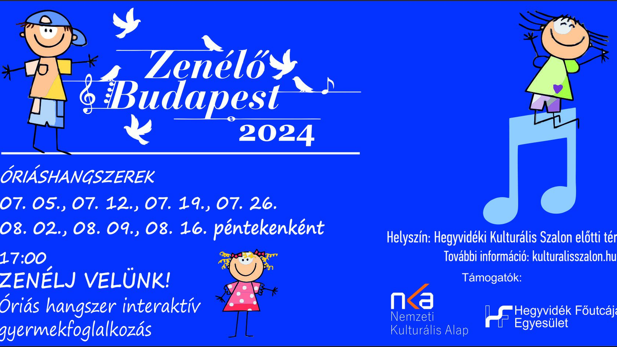 Zenélj Velünk! - Óriás hangszer interaktív gyermekfoglalkozás