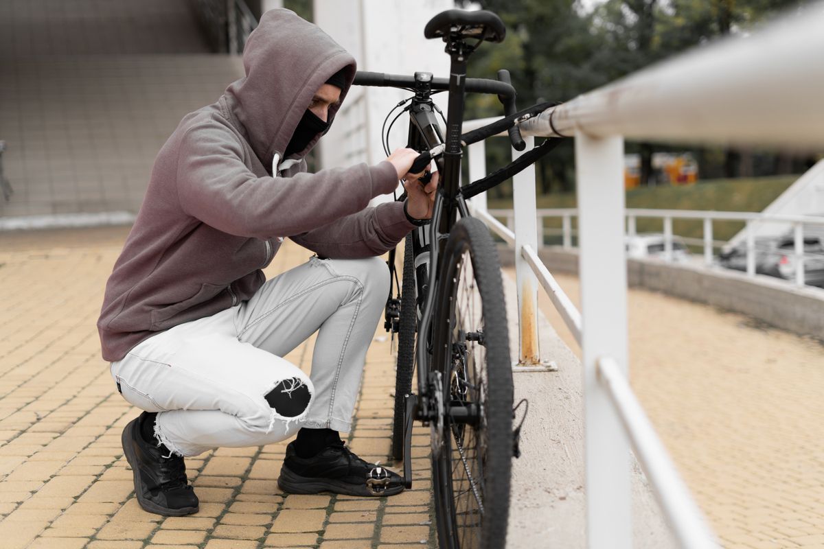 A tolvaj forgalmas helyen, egy pláza mellett próbált elkötni egy biciklit /  Képünk illusztráció: Shutterstock/Lysenko Andrii