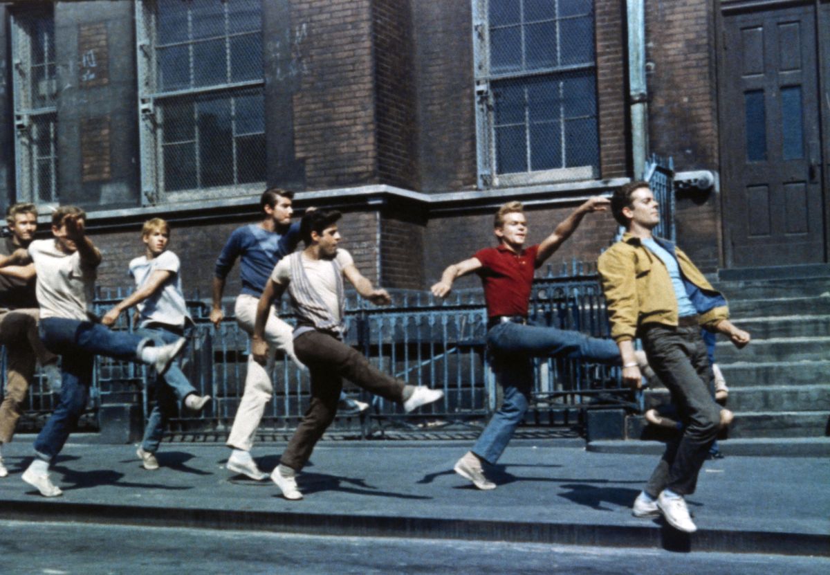 RUSS TAMBLYN  and TONY MORDENTE  in WEST SIDE STORY (1961).