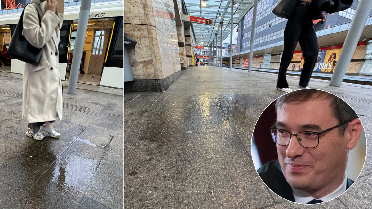 Örs vezér tere: Katasztrófa, ezért esik az eső az utasok nyakába a metróállomáson