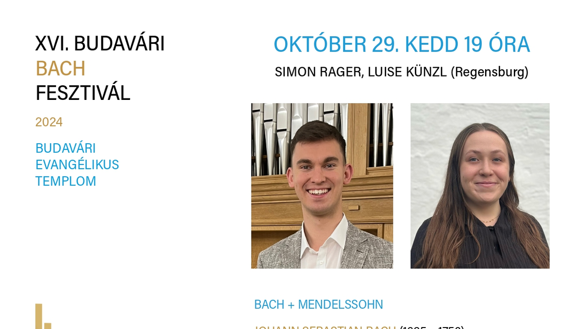 Bachfeszt - Luise Künzl és Simon Rager lép fel