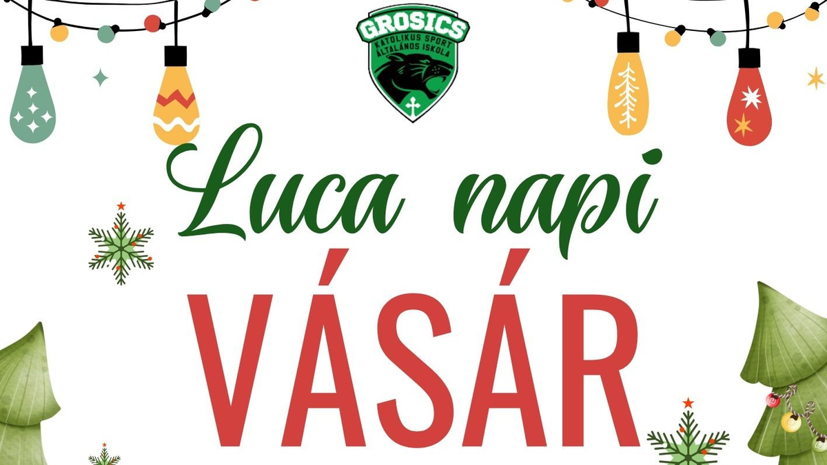 Luca napi vásár az iskolában