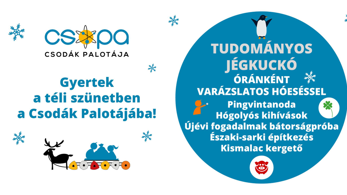 Tudományos jégkuckó a Csodák Palotájában