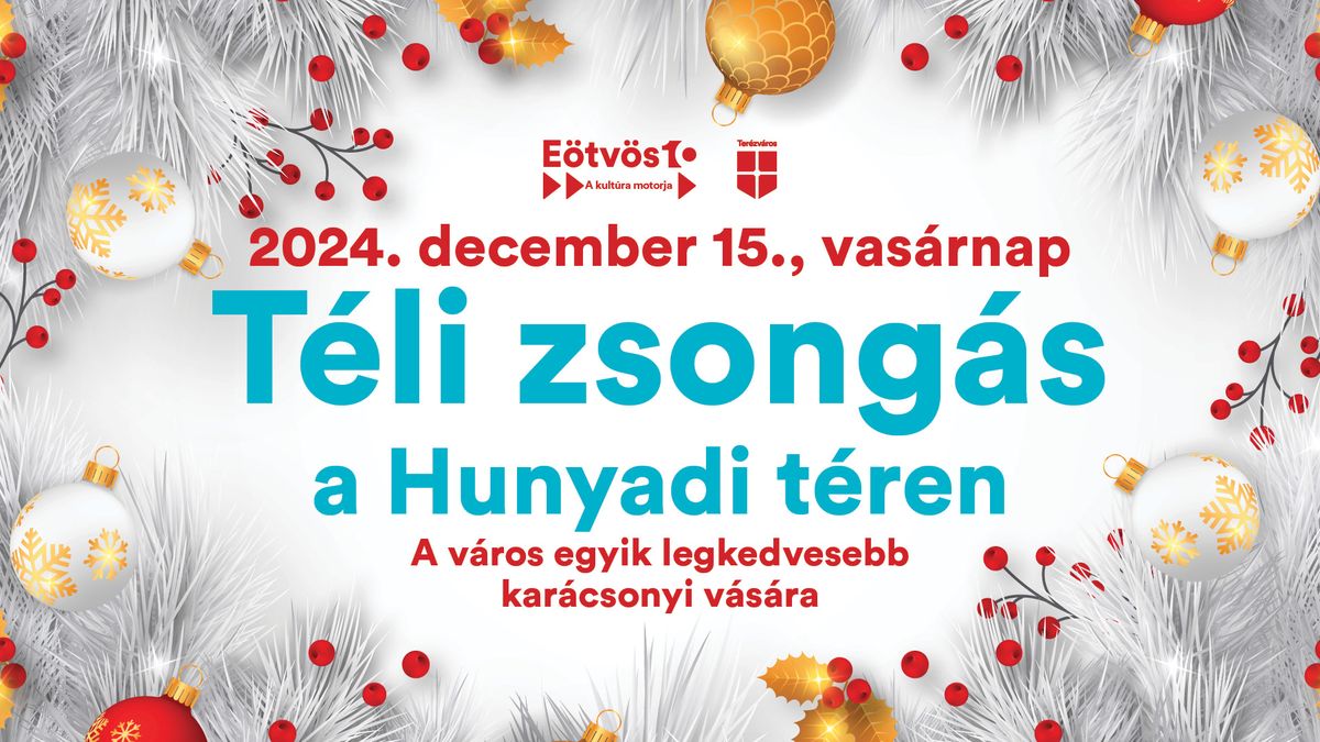 Téli zsongás a Hunyadi téren

