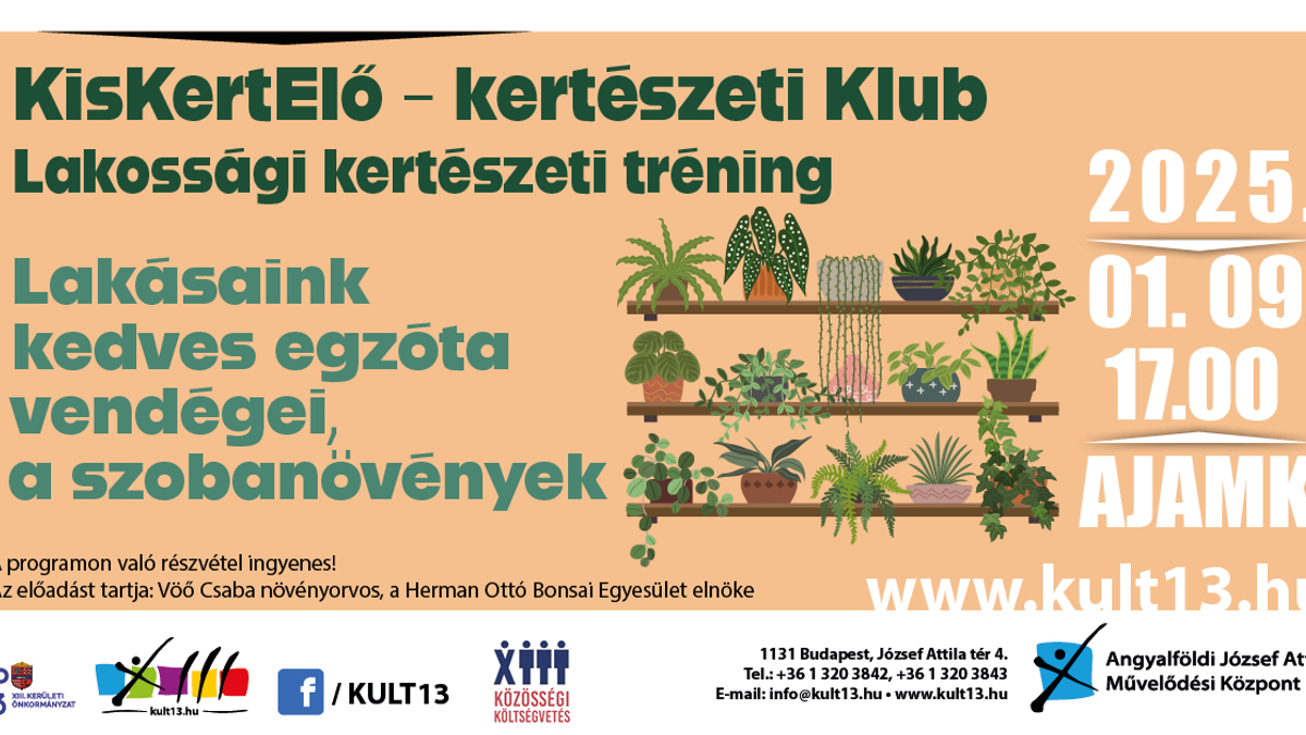 KisKertElő - Lakossági kertészeti tréning