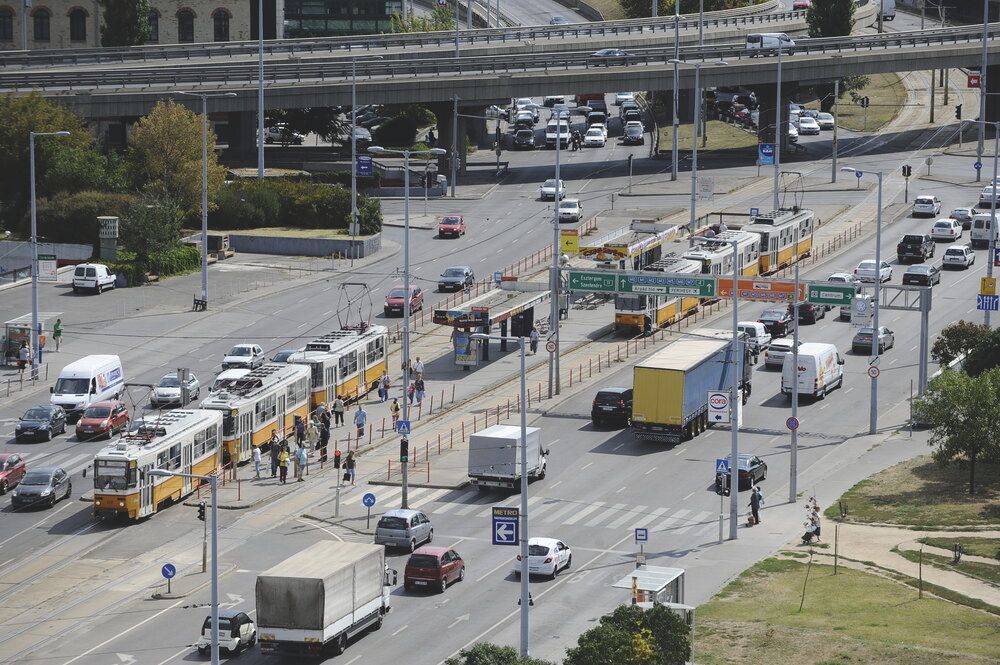 Flórián-tér felüljáró III. kerület forgalom Óbuda