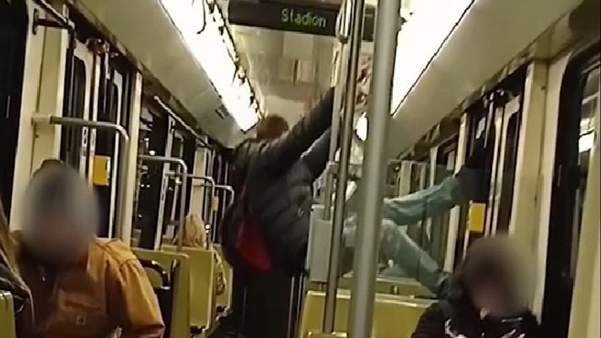 Nyávogó Pókember csüngött a pesti villamosban