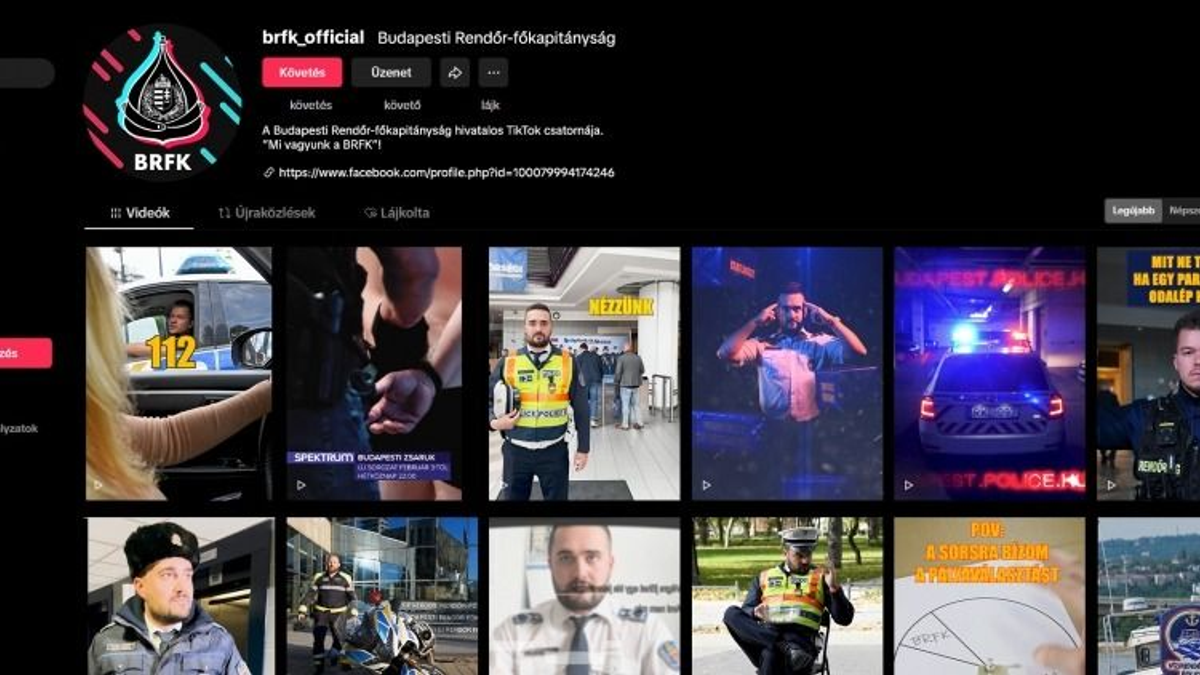 Elindult a budapesti rendőrök TikTok-csatornája – videó