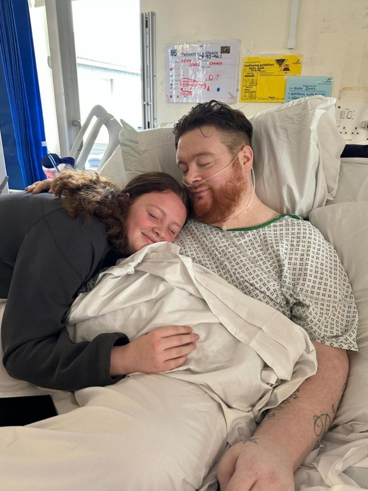 Dad spent nearly six months in hospital after contracting flesh-eating disease