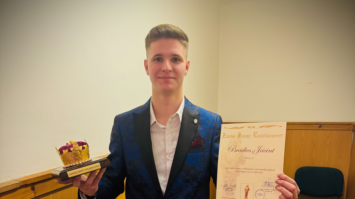 Zámbó Jimmy-emlékdíjat kapott Bradics Jácint