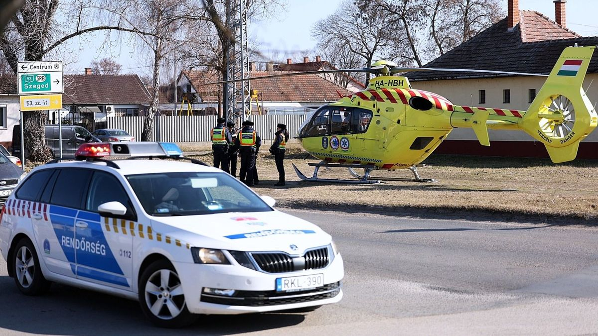 Mentőhelikopter landolt a Harangos téren: egy csecsemő életéért küzdöttek