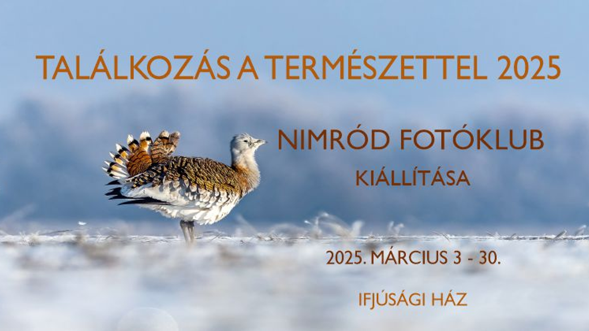 Találkozás a természettel 2025 – A Nimród Fotóklub kiállítása