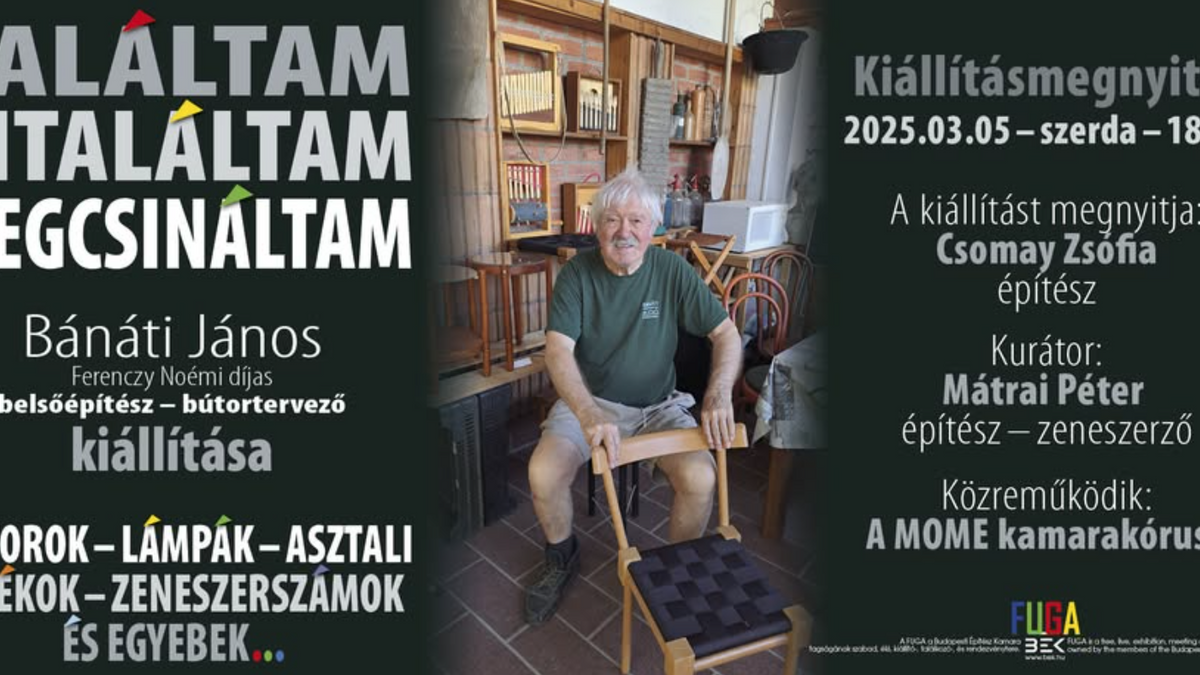 Bánáti János belsőépítész-bútortervező kiállítása